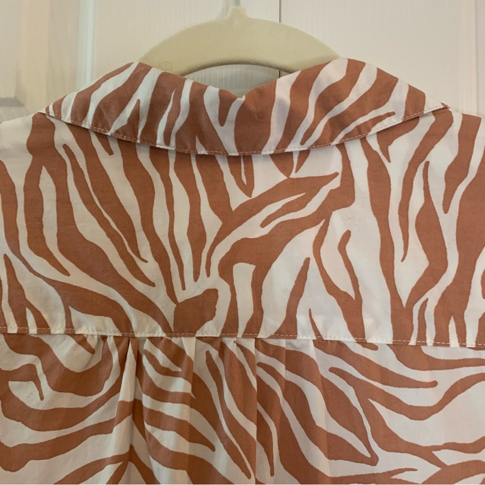 Velvet Heart Pink Zebra Print Long Sleeve Dress or Tunic - Picture 10 of 13